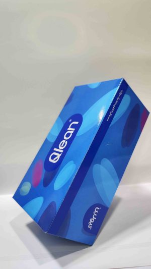 دستمال کاغذی جعبه ای150برگ دولایه کیولین