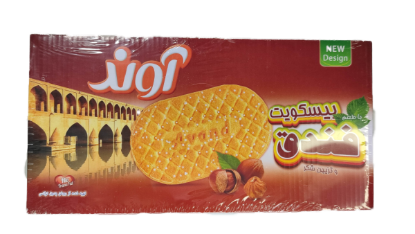 بیسکویت خانواده آوند فندقی900گرم
