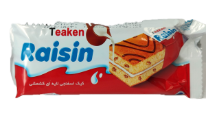 کیک رایسین لایه ای کشمشی شیرین ناب70گرم