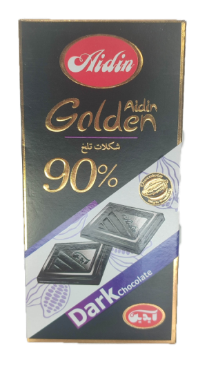 شکلات تلخ 90% آیدین 100گرم