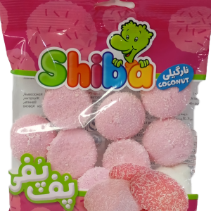 مارشمالو نارگیلی پف پفی شیبا50گرم