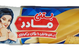 بستنی چوبی وانیلی با روکش بیسکوئیتی مادر