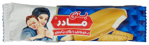 بستنی چوبی وانیلی با روکش بیسکوئیتی مادر