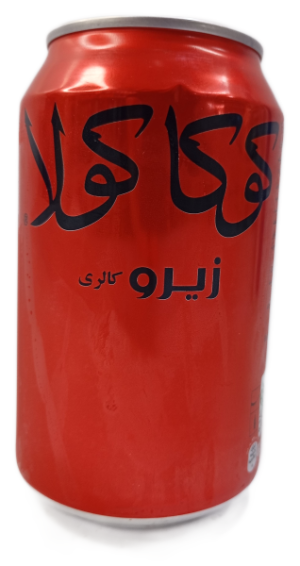 نوشابه کوکاکولا قوطی زیرو330میلی