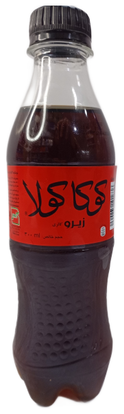 نوشابه  کوکاکولا زیرو بطری 300میلی لیتر