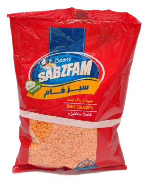 عدس قرمز سبزفام750گرم
