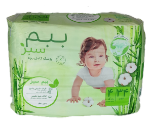 پوشک ببم سبز سایز4- 34عددی