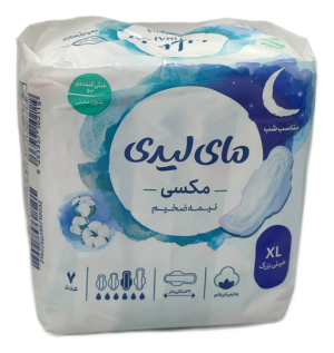 نوار بهداشتیمکس نیمه ضخیم خیلی بزرگ شب مای لیدی 7عددی