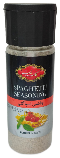 چاشنی اسپاگتی بطری گلستان80گرم