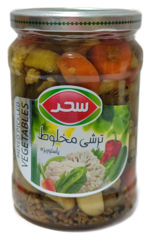ترشی مخلوط سحر شیشه640 گرم