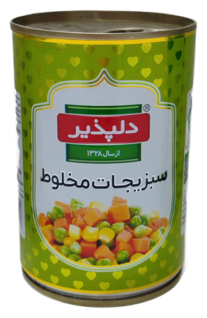 کنسرو سبزیجات مخلوط دلپذیر420گرم