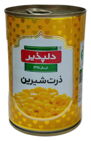 کنسرو ذرت شیرین دلپذیر415گرم