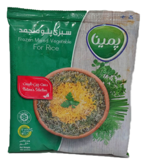 سبزی پلو منجمد پمینا 400گرم