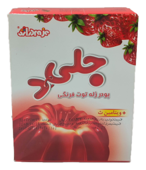 پودر ژله با طعم توت فرنگی دراژه100گرم
