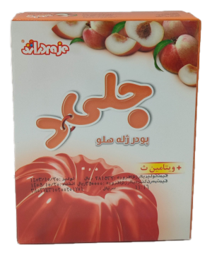 پودر ژله هلو با طعم دراژه100گرم