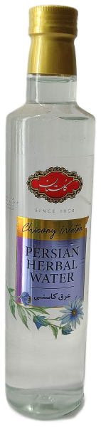 عرق کاسنی شیشه گلستان500میلی لیتر