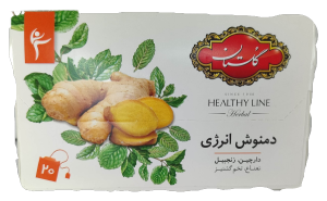 دمنوش انرژی دارچین زنجبیل نعناع تخم گشنیز گلستان20عددی